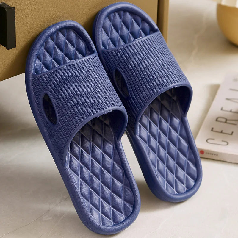 Soft Home Slippers Men Women Flip Flops Flat Shoes