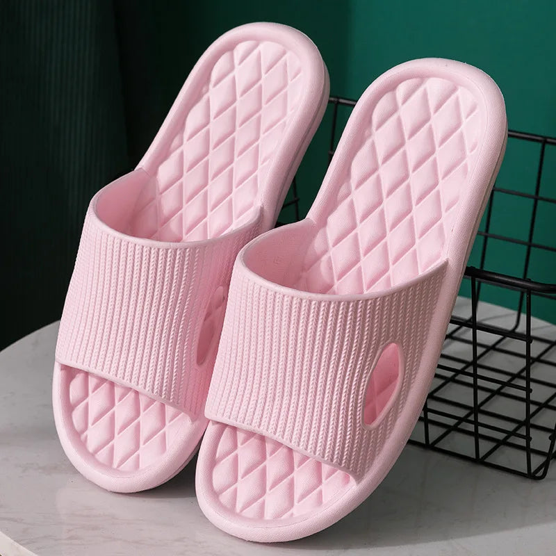 Soft Home Slippers Men Women Flip Flops Flat Shoes